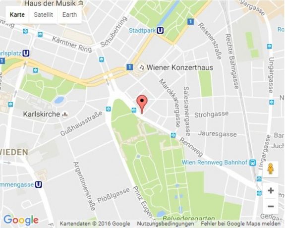 Karte zur Werkstatt Schwarzenbergplatz 8